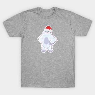 Cute Santa Yeti - Christmas Cryptid T-Shirt